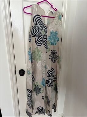 Floral Linen/Cotton Wide leg jumpsuit